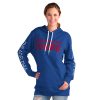 G III 4Her by Carl Banks Philadelphia 76ers Women's Royal Base Stylish Coach Pullover Hoodie