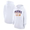 G III 4Her by Carl Banks Phoenix Suns Women's Eye - catching White Filigree Logo Pullover Hoodie