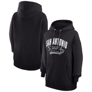 G III 4Her by Carl Banks San Antonio Spurs Women's Black Filigree Logo Pullover Fabulous Hoodie