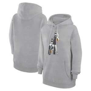 G III 4Her by Carl Banks San Antonio Spurs Women's Heather Gray Basketball Girls Fleece Pullover Hoodie Unique
