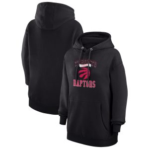 G III 4Her by Carl Banks Toronto Raptors Women's Black Graphic Fleece Pullover Hoodie Fabulous