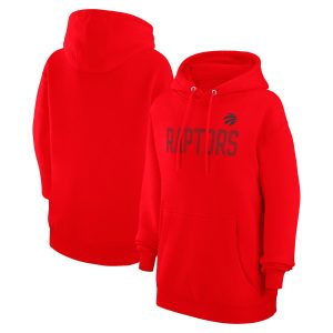 G III 4Her by Carl Banks Toronto Raptors Trendy Women's Red Dot Print Pullover Hoodie