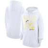 G III 4Her by Carl Banks Utah Jazz Women's Premium White Basketball Love Fleece Pullover Hoodie