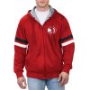 G III Sports by Carl Trendy Banks Atlanta Hawks Red Contender Full Zip Hoodie Jacket