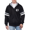 G III Sports by Carl Banks Brooklyn Nets Black Contender Full Premium Zip Hoodie Jacket