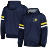 G III Sports by Carl Banks Indiana Pacers Navy Contender Full Fabulous Zip Hoodie Jacket