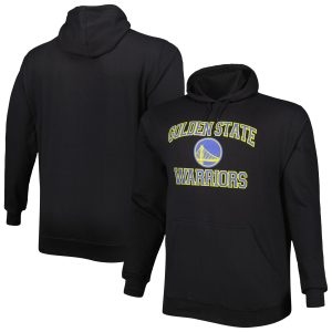 Golden State Warriors Gorgeous Black Big & Tall Heart & Soul Pullover Hoodie