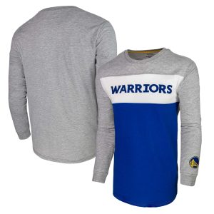 Golden Elegant State Warriors Heather Gray Unisex Loge Long Sleeve T Shirt