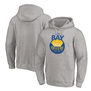 Golden State Warriors Heathered Gray The Bay Logo Pullover Gorgeous Hoodie