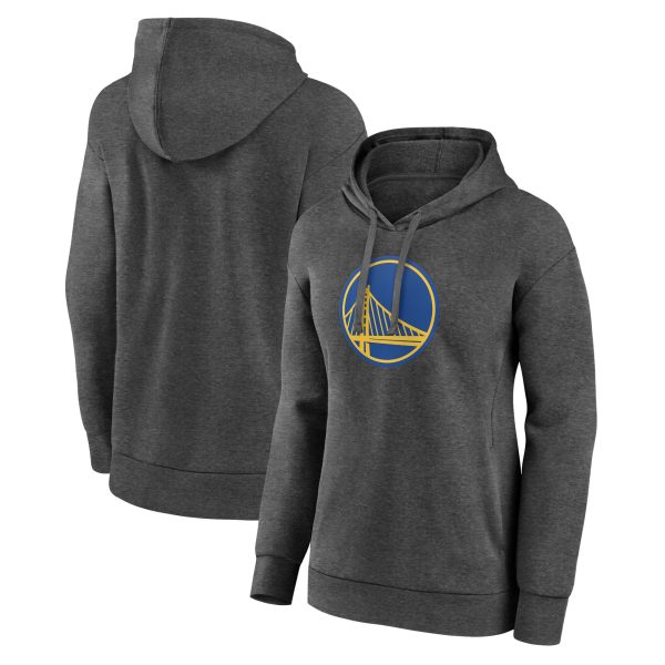 Golden State Trendy Warriors Women's Charcoal Primary Logo Pullover Hoodie