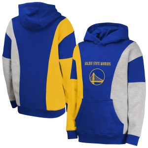 Golden Unique State Warriors Youth Blue Ace In the Hole Pullover Hoodie