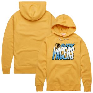 Homage Indiana Pacers Unisex Gold Hometown Edition Tri Blend Raglan Pullover Chic Hoodie