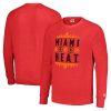 Homage Miami Heat Unisex Red Eye - catching Holiday Raglan Pullover Sweatshirt