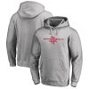 Houston Rockets Heather Gray Primary Stylish Logo Pullover Hoodie