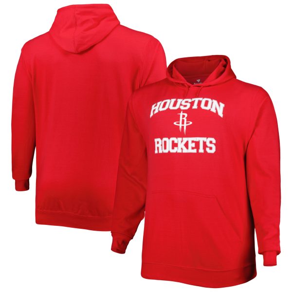 Houston Rockets Red Big & Tall Heart & Stylish Soul Pullover Hoodie