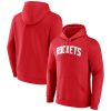 Houston Rockets Elegant Red Wordmark Pullover Hoodie