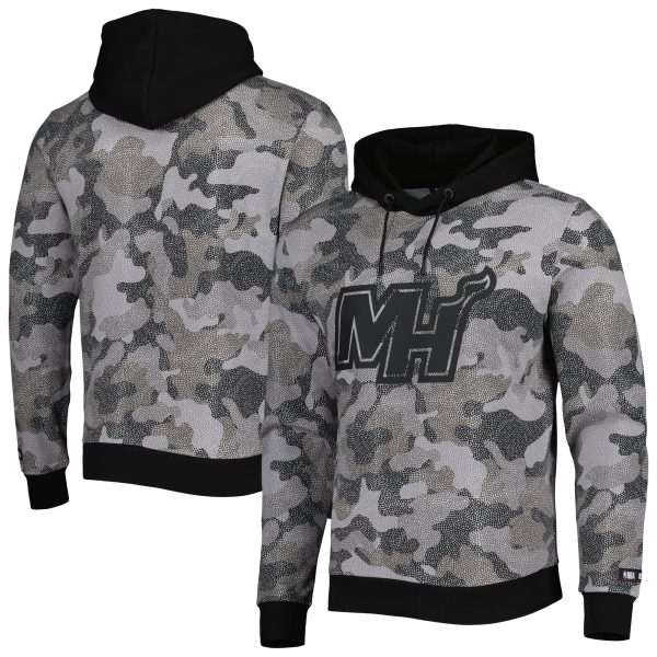 Hugo Boss Fabulous Miami Heat Black Camo Pullover Hoodie