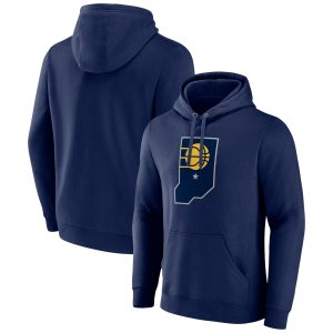 Indiana Pacers Navy Alternate Logo Stylish Pullover Hoodie