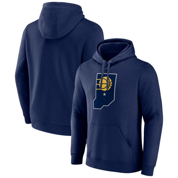 Indiana Pacers Navy Alternate Logo Stylish Pullover Hoodie