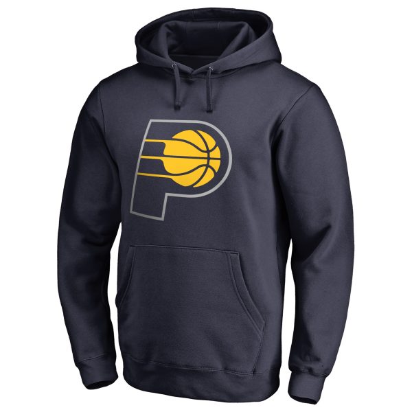 Indiana Pacers Stylish Navy Primary Logo Pullover Hoodie