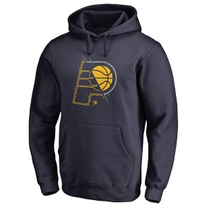 Indiana Pacers Navy Elegant X Ray Pullover Hoodie