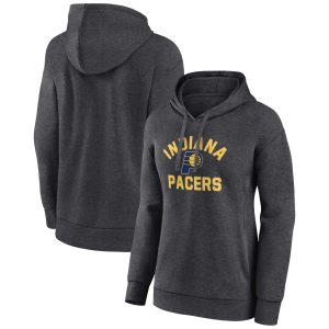 Indiana Pacers Women's Charcoal Stylish Overtime Pullover Hoodie