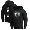 Jayson Tatum Elegant Boston Celtics Black Playmaker Name & Number Pullover Hoodie