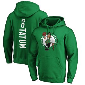 Jayson Tatum Boston Celtics Kelly Gorgeous Green Playmaker Name & Number Pullover Hoodie