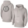 Jordan Brand Brooklyn Nets Heather Gray Courtside Statement Edition Pullover Elegant Hoodie