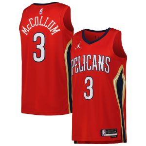 Jordan Brand CJ McCollum New Orleans Pelicans Unisex Red Swingman Gorgeous Jersey Statement Edition