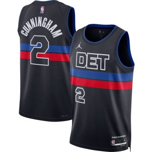 Jordan Brand Cade Cunningham Detroit Pistons Unique Unisex Black Swingman Jersey Statement Edition
