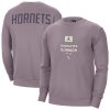 Jordan Brand Charlotte Hornets Purple Courtside Statement Trendy Edition Heavyweight Pullover Sweatshirt