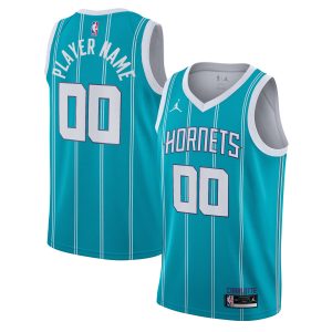 Jordan Brand Charlotte Hornets Teal 2020/21 Swingman Premium Custom Jersey Icon Edition