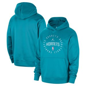 Jordan Brand Charlotte Hornets Teal Eye - catching 2024/25 Spotlight On Court Practice Performance Pullover Hoodie