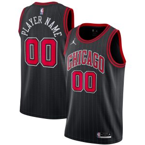 Jordan Brand Chicago Bulls Black Swingman Custom Jersey Statement Fabulous Edition
