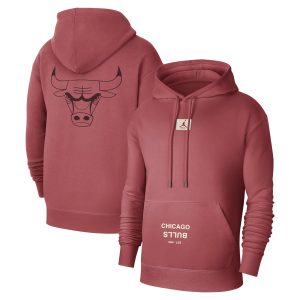 Jordan Brand Chicago Bulls Chic Red Courtside Statement Edition Pullover Hoodie