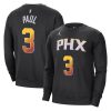 Jordan Brand Chris Paul Phoenix Suns Black Statement Elegant Name & Number Pullover Sweatshirt