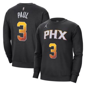 Jordan Brand Chris Paul Phoenix Suns Black Statement Elegant Name & Number Pullover Sweatshirt