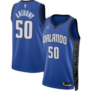 Jordan Brand Cole Stylish Anthony Orlando Magic Unisex Blue Swingman Jersey Statement Edition