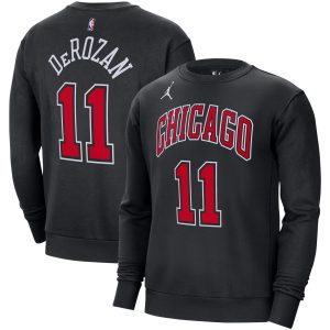 Jordan Brand DeMar DeRozan Chicago Bulls Black Statement Name & Number Pullover Sweatshirt Elegant