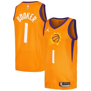 Jordan Brand Devin Booker Phoenix Suns Orange Swingman Player Jersey Unique Statement Edition