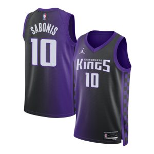 Jordan Brand Domantas Sabonis Sacramento Kings Unisex Purple Swingman Jersey Eye - catching Statement Edition