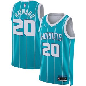Jordan Brand Gordon Hayward Charlotte Hornets Unisex Teal Swingman Jersey Icon Unique Edition