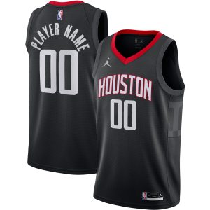 Jordan Brand Houston Rockets Black Swingman Custom Jersey Statement Unique Edition