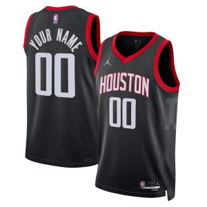 Jordan Elegant Brand Houston Rockets Unisex Black 2022/23 Swingman Custom Jersey Statement Edition