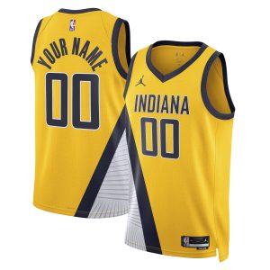 Jordan Brand Indiana Pacers Fabulous Unisex Yellow 2022/23 Swingman Custom Jersey Statement Edition