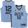 Jordan Trendy Brand Ja Morant Memphis Grizzlies Preschool Light Blue 2022/23 Statement Edition Jersey