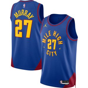 Jordan Brand Jamal Murray Denver Trendy Nuggets Unisex Blue Swingman Jersey Statement Edition