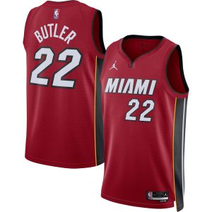 Jordan Brand Trendy Jimmy Butler Miami Heat Unisex Red Swingman Jersey Statement Edition
