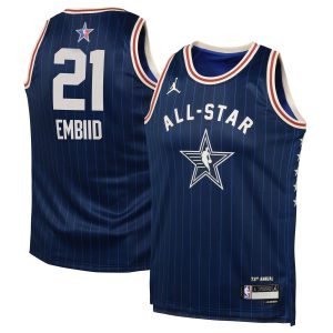 Jordan Brand Joel Embiid Youth Navy 2024 NBA All Star Game Trendy Swingman Jersey